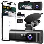 TOOXYZ 3-Channel 4K Dash Cam with 64GB Card