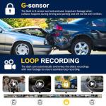 TOOXYZ 3-Channel 4K Dash Cam with 64GB Card