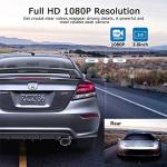ORSKEY 1080P Dual Dash Cam with Night Vision