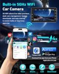 2.5K Dual Dash Cam with 64GB Card