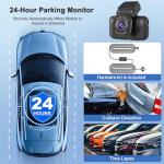 Kymvibt 4K Dual Dash Cam with Night Vision