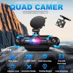 360-Degree 4-Channel Dash Cam with Night Vision