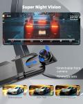 2.5K Mirror Dash Cam with Voice Control & Parking Monitor