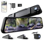 360° 4-Channel Mirror Dash Cam with WiFi