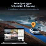 360° 4-Channel Mirror Dash Cam with WiFi