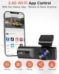 3-Channel 2.5K Front and Rear Dash Cam