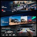 4K Mirror Dash Cam with Rear View and GPS