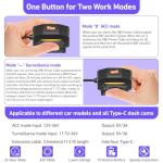 OBD2 Power Cable for Dash Camera 24/7 Use