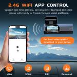 VEEMENT 2.5K WiFi Dash Cam with Night Vision