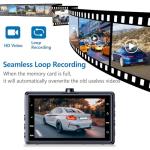 4K Dual Dash Cam with Night Vision and WiFi