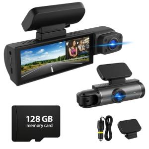 1080P Dual Lens Dash Cam with Night Vision