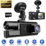 1080P Dual Dash Cam with Night Vision