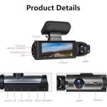 1080P Dual Lens Dash Cam with Night Vision
