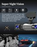 1080P Front and Rear Dash Cam with WiFi
