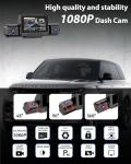 360° 4-Channel Dash Cam with APP Control