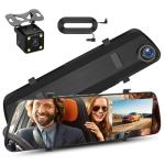 4-Inch 1080P Front and Rear Mirror Dash Cam