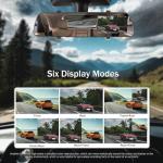 4-Inch 1080P Front and Rear Mirror Dash Cam