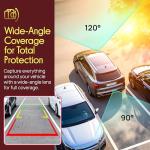 Pyle Dual Dash Cam with Rearview Mirror Attachment