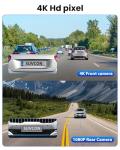 4K Front and Rear Dash Cam with WiFi