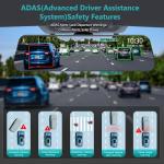 4K Rear View Mirror Dash Cam with GPS