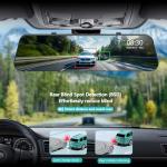4K Rear View Mirror Dash Cam with GPS