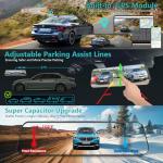 4K Rear View Mirror Dash Cam with GPS