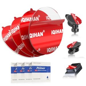 Windshield Dash Cam Sticky Adhesive Pads, 4-Pack