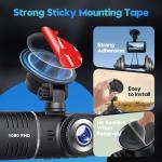 Windshield Dash Cam Sticky Adhesive Pads, 4-Pack