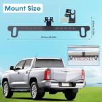 Adjustable No-Drill License Plate Camera Mount