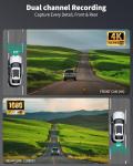 AZDOME 4K Dual Dash Cam Front and Rear