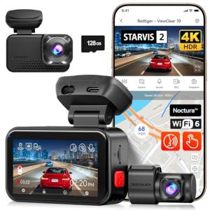 REDTIGER 4K Dual Dash Cam with Night Clarity