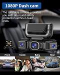 360° 4 Channel Dash Cam with Night Vision