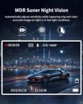 360° 4 Channel Dash Cam with Night Vision