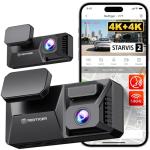 REDTIGER F77 4K Dual Dash Cam with GPS