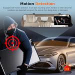 NHOPEEW Dual Lens 1080P Touchscreen Mirror Dash Cam