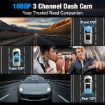 3 Channel 4K Dash Cam with WiFi & App Control