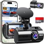 4K+1080P Dual Dash Cam with WiFi Access