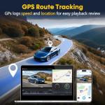 4K+1080P Dual Dash Cam with WiFi Access