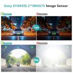 12" 3-Channel 4K Dash Cam with Night Vision