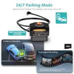 12" 3-Channel 4K Dash Cam with Night Vision