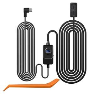 REDTIGER Dash Cam OBD Hardwire Kit Power Cable Type USB C Port,10FT 12V-24V to 5V,for Dash Camera, Low Voltage Protection