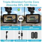 USB C Dash Cam Hardwire Kit with Voltage Display