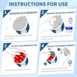 6 Pack Dash Cam Adhesive Pads - Heavy Duty