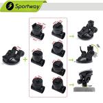 Sportway S40 Dash Cam Mount with 360 Joints