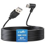 EWAY 13FT USB C Dash Cam Power Cord