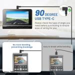 EWAY 13FT USB C Dash Cam Power Cord