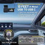 EWAY 13FT USB C Dash Cam Power Cord