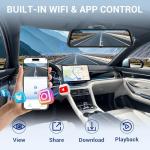 10" 4K Rear View Mirror Dash Cam with 64GB