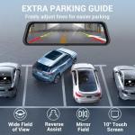 10" 4K Rear View Mirror Dash Cam with 64GB