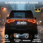 10" 4K Rear View Mirror Dash Cam with 64GB